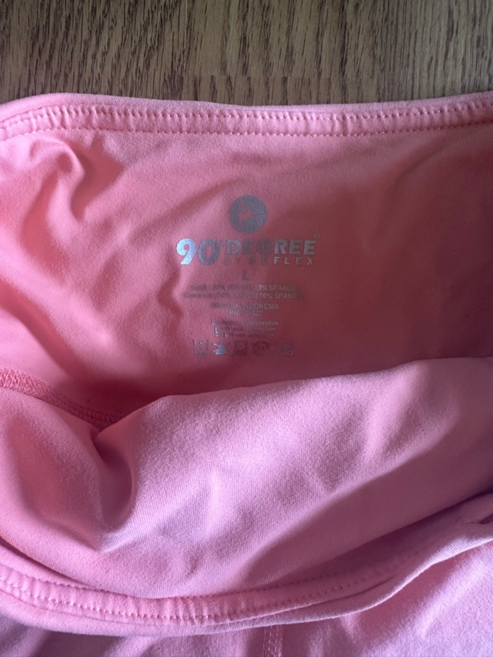 90 Degree By Reflex Coral High-Rise Bike Shorts - Picture 2 of 4